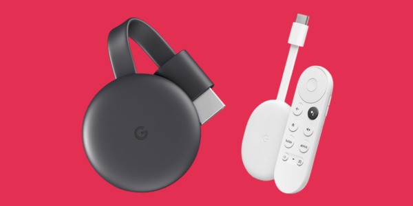 google chromecast in black and white